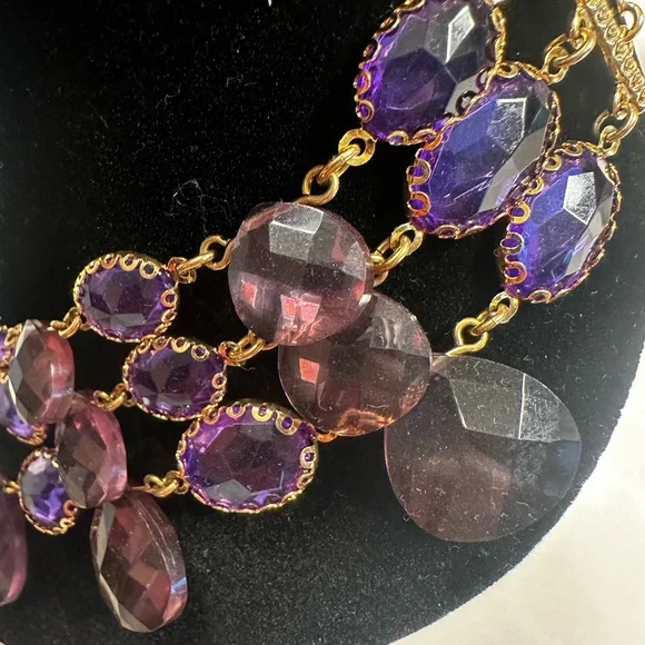 Joan Rivers Amethyst and Gold Layered Necklace - Picture 4 of 7